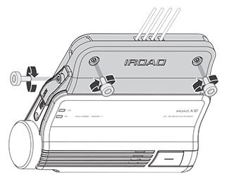 Tighten the screws with an allen wrench. After assembling the top, bottom cover, place the SD card cover and tighten the screws.